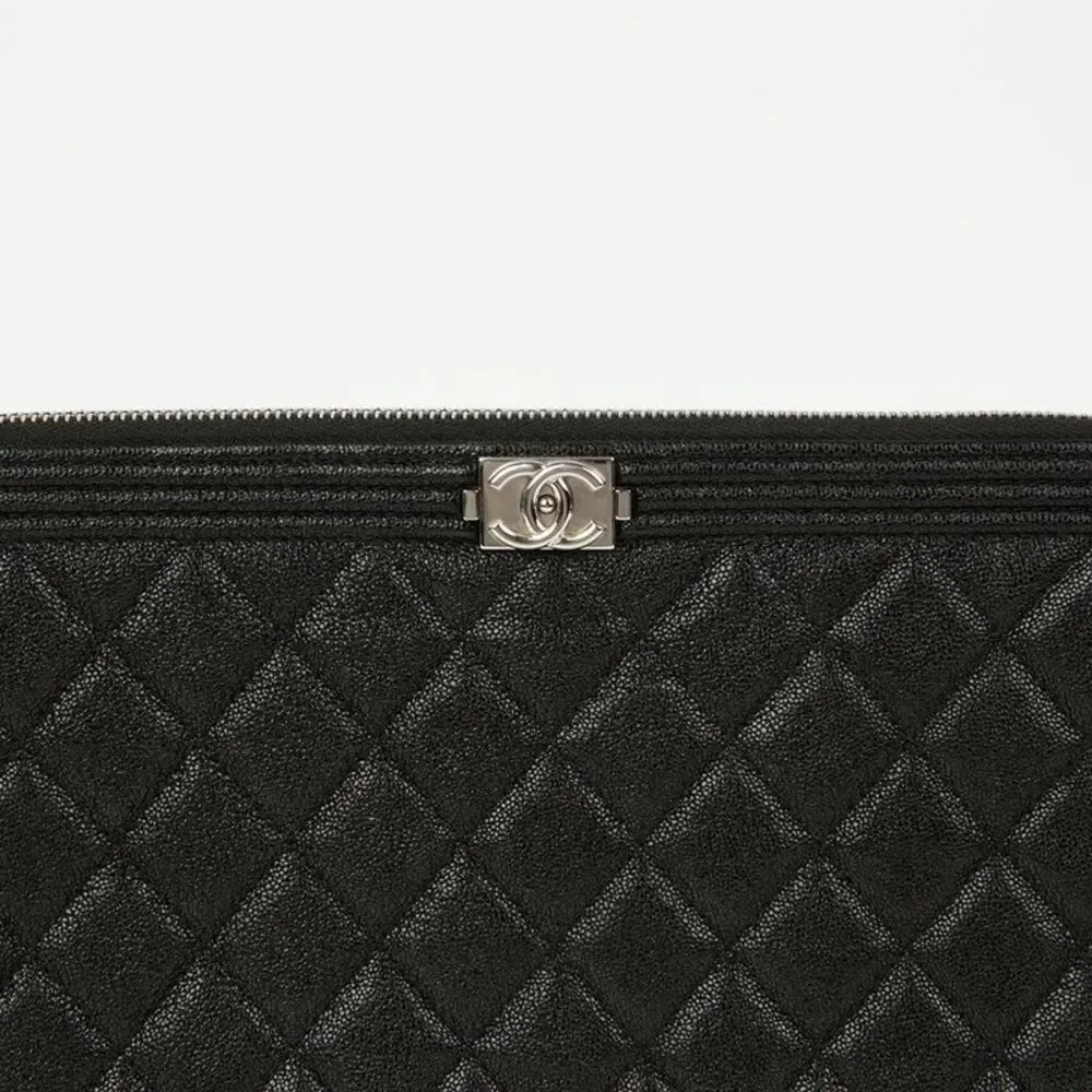 Caviar Skin Boy New Medium Clutch